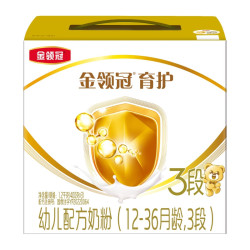 伊利 金领冠三联基础育护3段12-36个月婴幼儿配方牛奶粉1200g*8盒