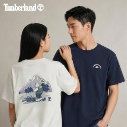 Timberland 男女情侣款短袖T恤印花|0YHHD