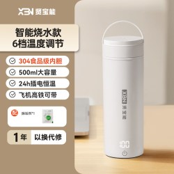 贤宝能 便携式烧水壶烧水杯小型电热开水杯旅行热水恒温保温外出