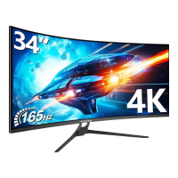 夏新 34寸显示器4K高刷电竞带鱼屏台式电脑曲面显示屏液晶21:9宽屏升降设计炒股办公分屏