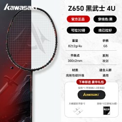 KAWASAKI 羽毛球拍攻剑Z650全碳素纤维专业全能进攻单拍比赛级