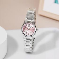 CASIO 手表女休闲时尚简约指针系列手表防水石英女表
