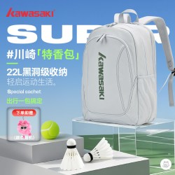 KAWASAKI 羽毛球拍包双肩包学生背包书包男女款运动2026新款