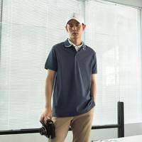 限尺码：TOMMY HILFIGER 夏季男绣标镶边翻领短袖T恤POLO