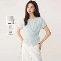 秋水伊人 Fairy系列 不规则交叉扭结 女士T恤