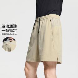 DKNY 夏季休闲健身跑步五分裤冰丝触感宽松高弹休闲裤