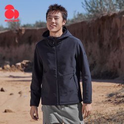 思凯乐 户外软壳衣男款防风防泼水加绒冲锋衣内胆徒步登山服外套