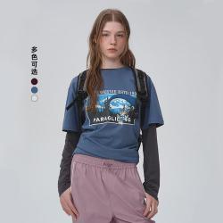 TEENIE WEENIE 小熊女装T恤夏季简约时尚潮流复古美式休闲圆领短袖