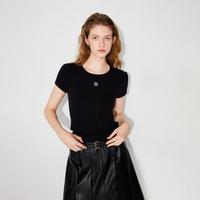 ONLY 2026夏季百搭显瘦基础款正肩T恤女