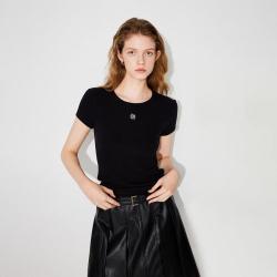 ONLY 2026夏季百搭显瘦基础款正肩T恤女