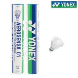 YONEX 羽毛球耐打AS01正品2速3速鸭毛训练比赛用球12只装