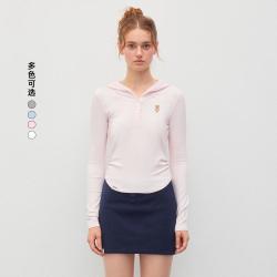 TEENIE WEENIE bearnova春夏舒适宽松连帽长袖针织T恤