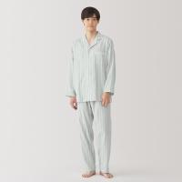 無印良品 MUJI 男式无侧缝双层纱织睡衣长袖家居服