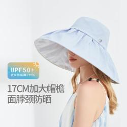 ELLE 防晒帽子女户外防晒遮阳帽旅游防紫外线