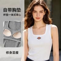 Dickies 2026年新款女外穿运动无袖灰色绝美内搭上衣修身显瘦吊带背心