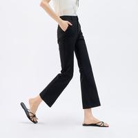 娅丽达 2026夏薄款百搭九分休闲喇叭裤女