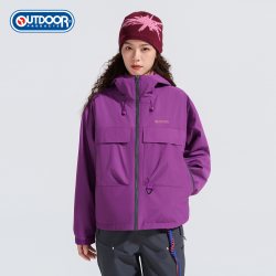 OUTDOOR PRODUCTS 加州云雀抓绒三合一冲锋衣女宽松连帽保暖