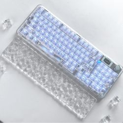 狼蛛 亚克力掌托透明键盘手腕垫电竞游戏办公NB98手托