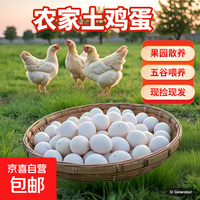 农家鲜鸡蛋 现捡现发 新鲜鸡蛋 40g正负5g溏心蛋生鲜买菜早餐 现发山林蛋10枚400g左右