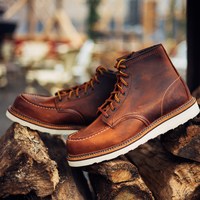 RED WING 男鞋经典1907工装靴6寸方头D头油鞣皮牛皮男靴马丁靴