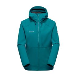 MAMMUT 女式 Ultimate Comfort So 连帽夹克, 深青色 XS