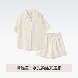猫人 水光丝柔光 女士家居服 短裤短袖