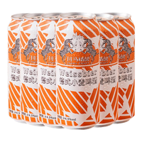 斑马精酿 德式小麦风味 500ml*6罐 啤酒