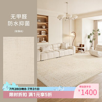 Y U-LIVE 地毯防水可擦免洗客厅2025卧室轻奢高级地毯法风奶油风大面积 硅藻丝-兰德里河-A 400cm