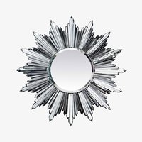 Baccarat Heritage系列 银色水晶太阳装饰镜