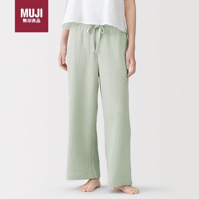 無印良品 MUJI 女式 粗松编织长裤 女士睡裤