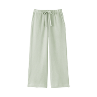 MUJI/無印良品 女式粗松织长裤 淡绿色 M 睡衣