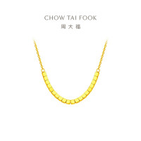周大福 ING小方糖黄金套链 F229085 4.25g 黄金项链