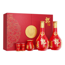 郎酒 红花郎（15）53°酱香型双瓶礼盒500ml*2瓶白酒节日送礼