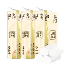 清风 卷纸厕纸无芯卷纸大克重4层厚实擦屁屁家用囤货装 4层 75g/卷*30卷