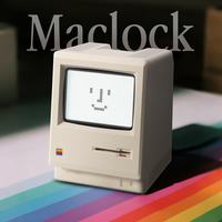 顽豹复古点阵屏苹果Maclock麦金塔造型桌搭好物麦克时钟电子闹钟可充电电池