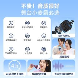 全民K歌 MA31麦克风家庭ktv儿童唱歌卡拉OK电视直播降噪无线蓝牙k歌宝手持话筒音响一体麦克风 小麦霸