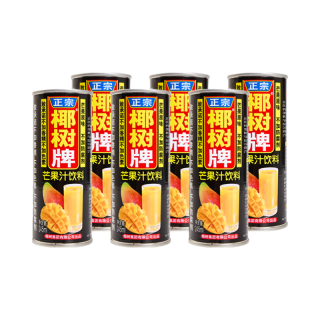 椰树 芒果汁 245ml*6罐 果蔬汁饮料 正宗海南特产 整组装