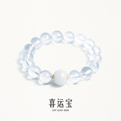 喜运宝· 金丨白水晶AI五行手串