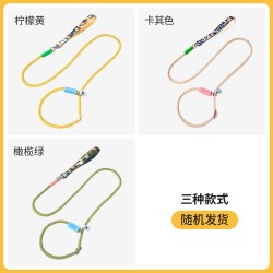 柒哦 小狗狗牵引绳防爆冲p绳狗链遛狗绳中大型犬柴犬柯基防挣脱拴狗绳