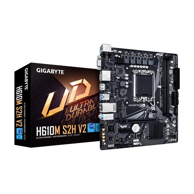 今日必买：技嘉 H610M S2H V2主板 Intel LGA 1700接口 DDR5 mATX