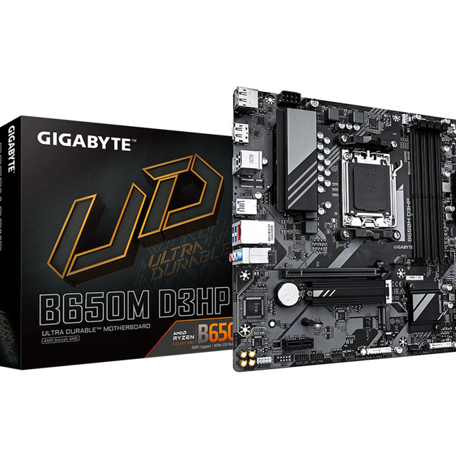 今日必买：技嘉 B650M D3HP DDR5 PCIe 4.0 M.2 USB 3.2 Gen2 Type-C 2.5GbE LAN