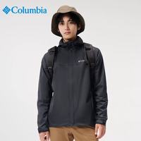 Columbia 秋冬新品男子户外防水防风休闲单层连帽旅行冲锋衣夹克外套