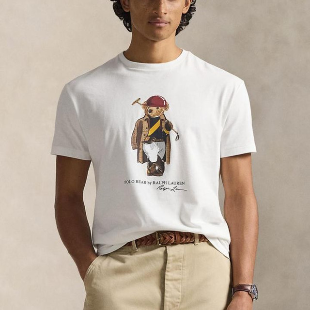 RALPH LAUREN 男士Polo熊T恤