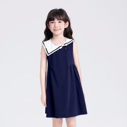笛莎 女童26夏中大童夏装儿童无袖公主裙