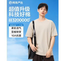 网易严选 超值10A抗菌纯棉 男士T恤