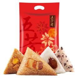 五芳斋 礼袋装蛋黄猪肉粽子端午嘉兴肉粽子礼包早餐 8粽1120克风味粽266