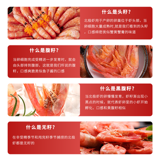 鲜生说 北极甜虾 120-150只/盒 3斤 解冻即食