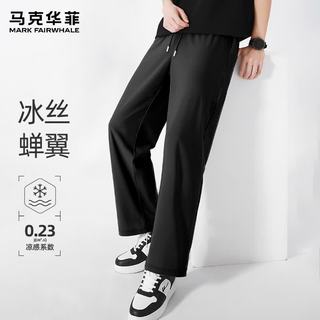 马克华菲 冰丝速干凉感 黑色 XL 男士休闲裤