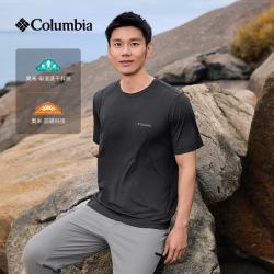 Columbia 户外26春夏新品男子UPF50防晒吸湿速干圆领短袖T恤AE2645 010 L