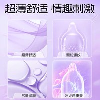 第六感 超薄超滑情趣延时冰火颗粒螺纹套